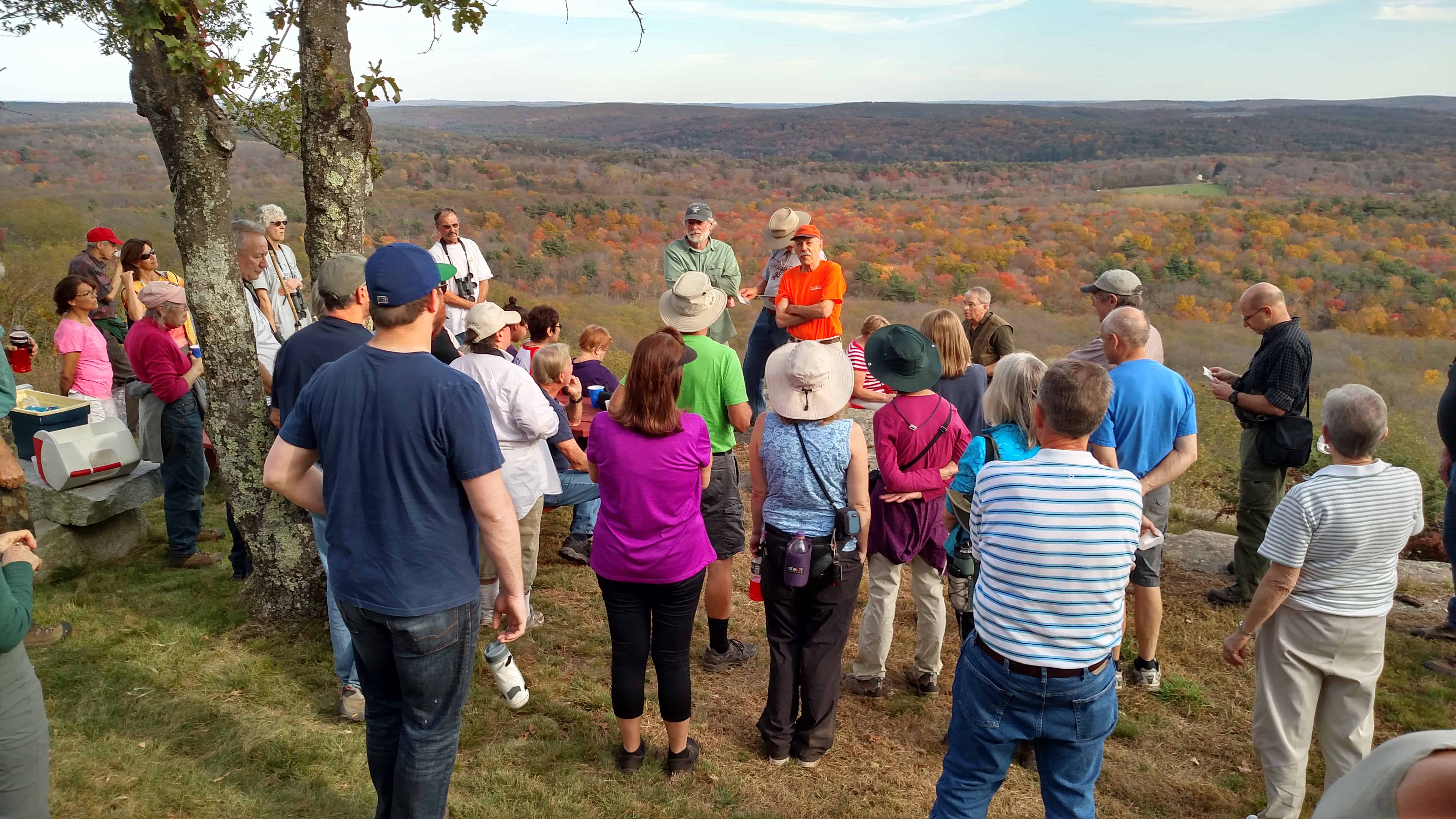 Steerage Rock Walktober 2017 Larry Lowenthal 2017 Walktober at Steerage Rock with Larry Lowenthal, Mike Bartlett and Bill Reid.